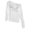 Womens Streetwear Letter Print Off Shoulder Short Sleeve Loose Fit T-Shirt Casual Top
