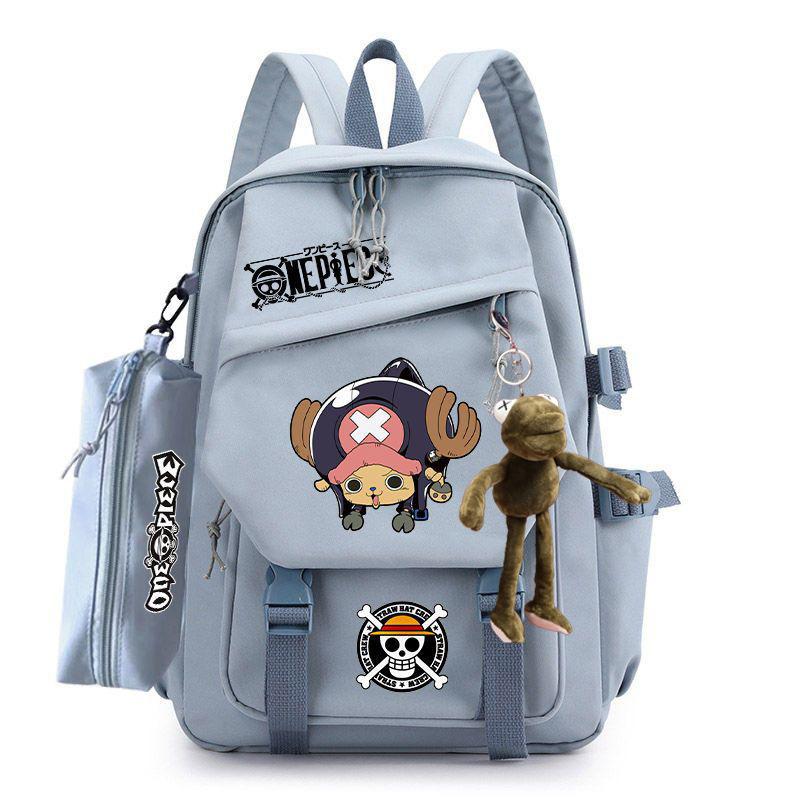 Anime peripheral pirate Luffy ins schoolbag Japanese retro backpack junior high school high school backpack