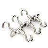 1.5kg To 66kg Small Strong Powerful Neodymium Magnet Hook Nickel Plated Hole Free Hook For Home Kitchen Workplace Office