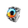 Retro Gothic Colour Evil Eye Rings For Men Domineering Dragon Claw Vintage