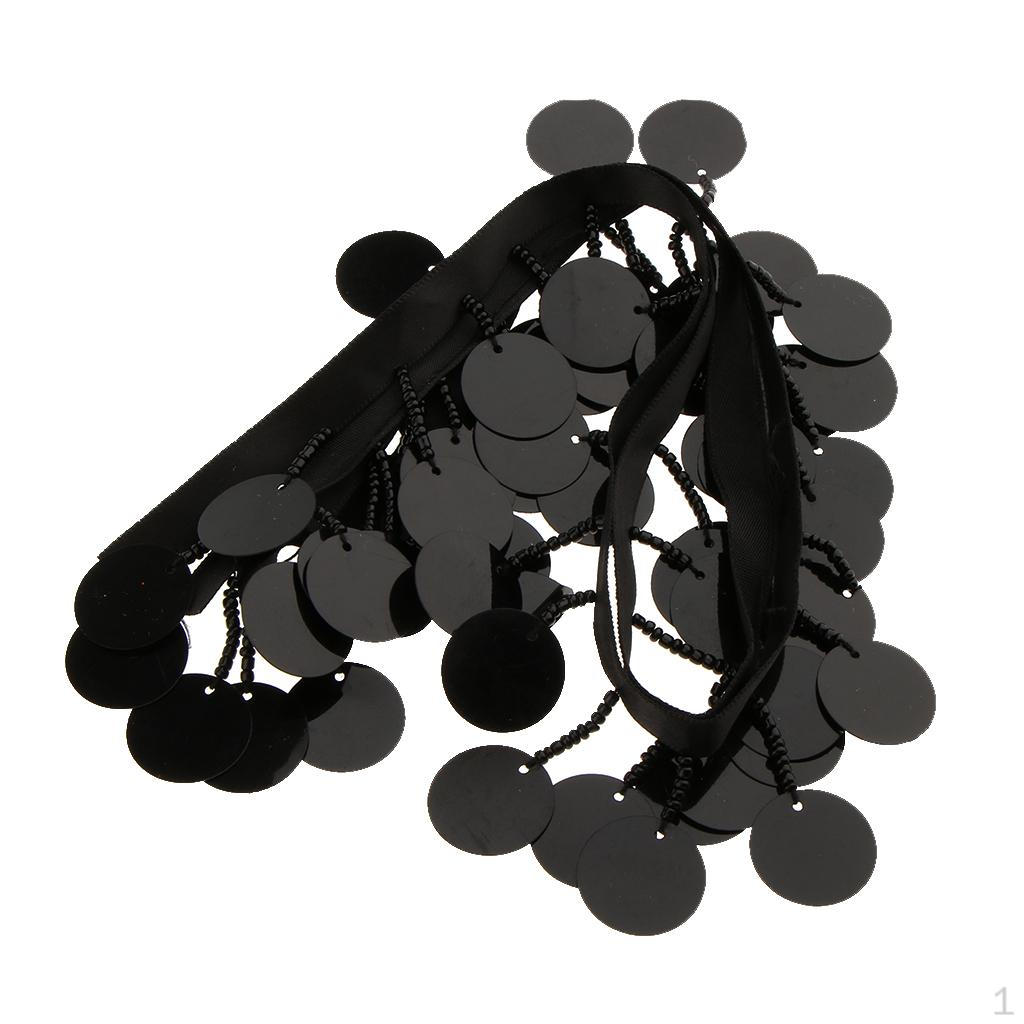 

1 ярд, черная тканевая лента с блестками, аппликация, украшенные украшения, швейные аксессуары для танцев