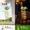 Dusk to Dawn Landscape Lamps Solar Lights with Butterfly And Plant Decor, Dusk-To-Dawn Intelligent Light Outdoor Lanterns Control Lights, Waterproof