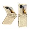 Vollschutz Stoßfeste Handyhülle für OPPO Find N3 Flip Mit Galvanisiertem Scharnierdesign Magnetische Adsorption PC-Schale
