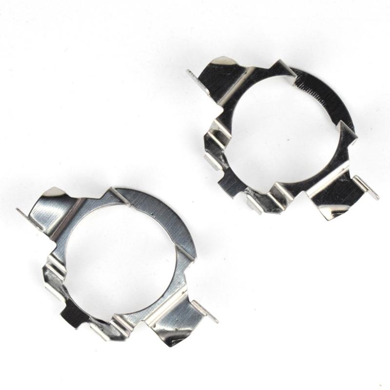 Automotive H7 Headlight Holder Clips Metal Construction For LED Bulb Stability During Vehicle Motion