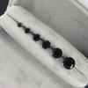 Black Crystal Stud Earrings for Men Classic Four Six Claws Women Cartilage Studs 3mm 8mm Zircon Piercing Ear Jewelry