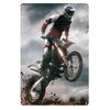 Enduro Motorcycle Metal Tin Sign Vintage Adventure Bike Wall Art Collectible Poster