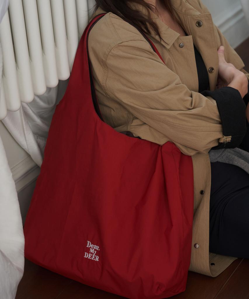 Dearmydeer Waterproof) Reversible Shoulder Bag_ Red+Brown