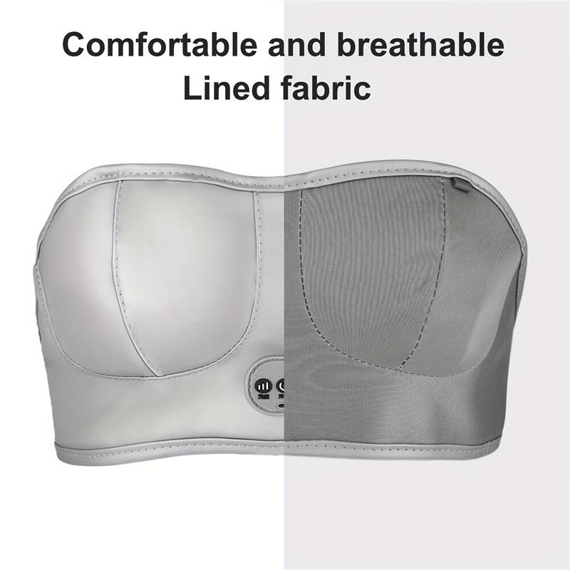 Vibrating Massage Head Portable Breast Massager 3 Adjustable Automatic Modes USB Rechargeable Breast Massager Breast Massager