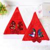 Red Eyecatching Doublesided Sequin Christmas Hat For Adults And Children With Antlers