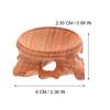 2Pcs Solid Wood Crystal Ball Base Retro Decorative Pedestal Display Stand Home Office Decoration Display Rack Retro Wooden Base
