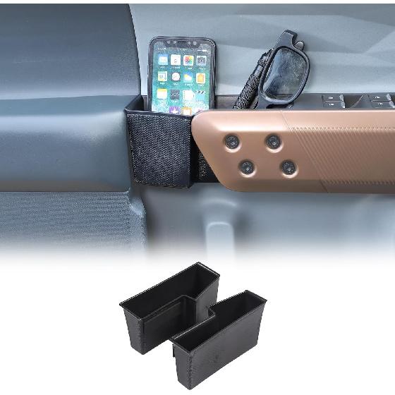 Daeiclru Car Door Side Storage Box Compatible with Ford Maverick 2022 2023, Front and Rear Door Side Armrest Phone Pocket Organizer Insert Glove