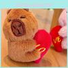 Loveable Capybara Plush Keychain Cute Cartoon Heart Key Tag Magnetic Kid Closure