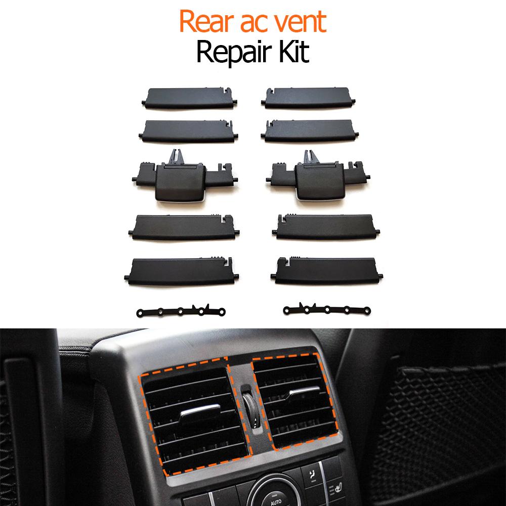 Car Rear Air Conditioner AC Vent Grille Outlet Repair Kit Assembly For Mercedes Benz M GL ML GLE GLS W166 W292 2011-2018