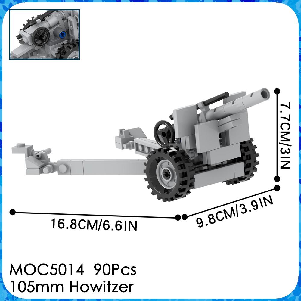MOC WW2 Waffenziegel Motorrad Haubitze Waffenständer Militärfahrzeug Kompatible Figuren Bausteine Spielzeug Für Kinder Erwachsenen Geschenk