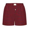 Women's Retro Plaid High-Waisted Wide-Leg Casual Shorts