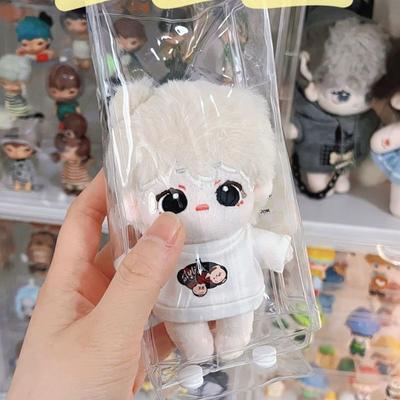 Clear Outdoor Bag For 16cm Cartoon Plush Dolls AC Toys Transparent Mini Cute Pouch For Keychain Doll Anime Figure Garage Kit