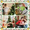 Furry Christmas Ball 6cm Lime Green Christmas Tree Decoration Ball with Bow DIY Christmas Hanging Decorations Navidad