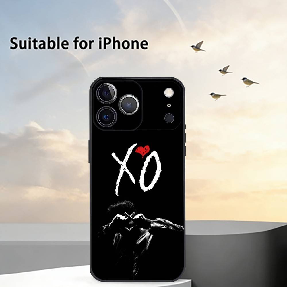 The W-Weeknd X-XO Phone Case For iPhone 17,16,15,14,13,12,11 Plus,Pro Max,XS,Soft Silicone Black Cover