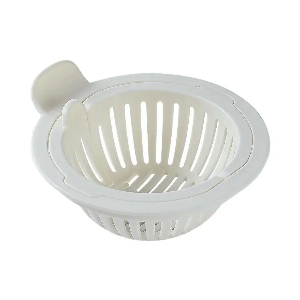 Drain Basket with Handle Kitchen Sink Strainer Food Slag Strainer Drain Trap Convenient Creative Kitchen Supplies