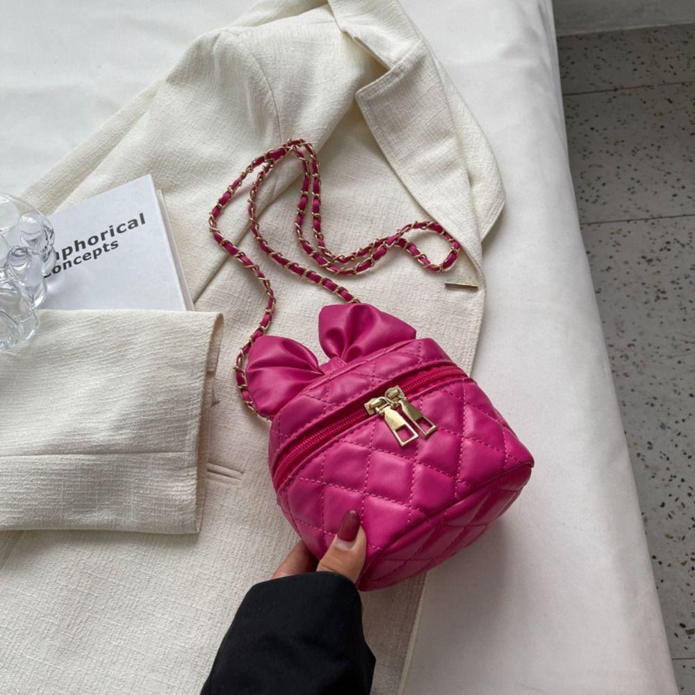 

Bow-Knot Handbag PU Shoulder Bag New Crossbody