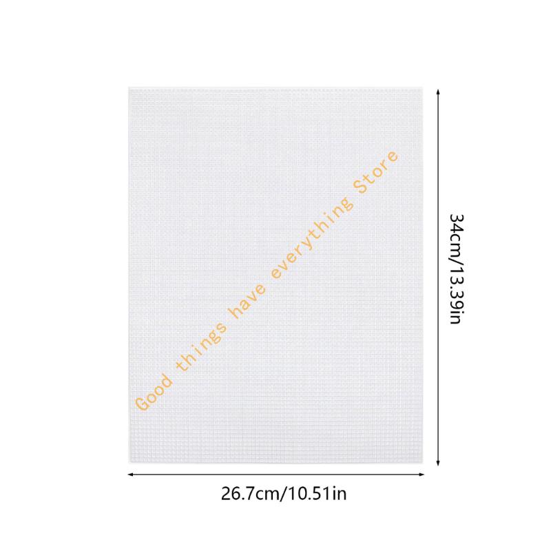 Plastic Canvas Fabric Sheets Permanent Crafting Component For Embroidery Sewing Projects 55KF
