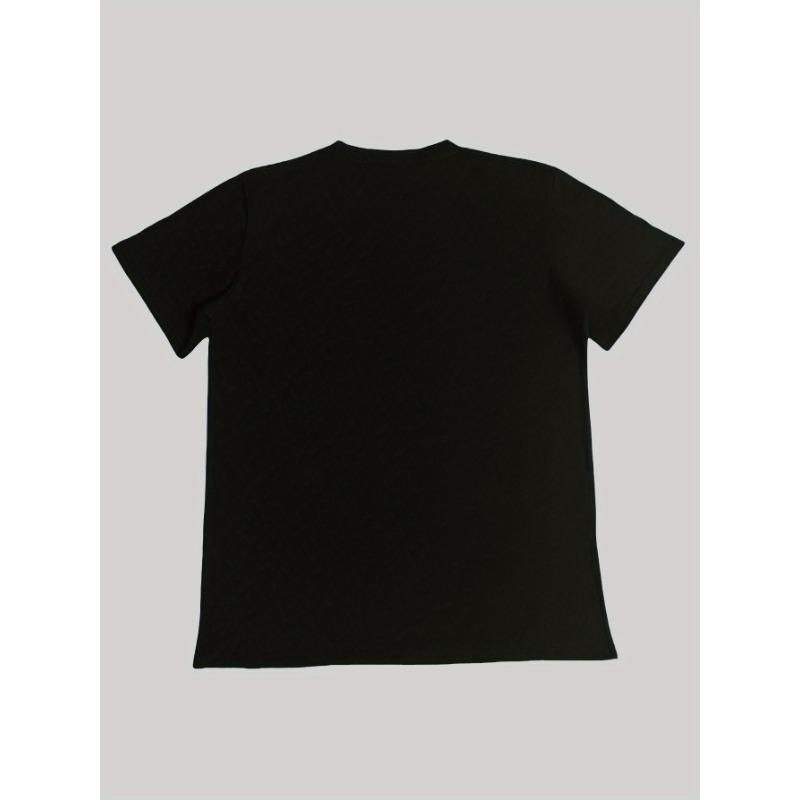 European Size Pattern Printed Summer Men's Round Neck Short Sleeved T-shirt
