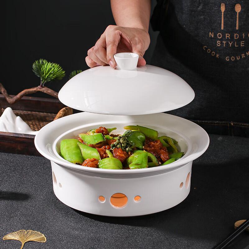 Chinese Style Ceramic Candle Warmer Dry Pot Dish
