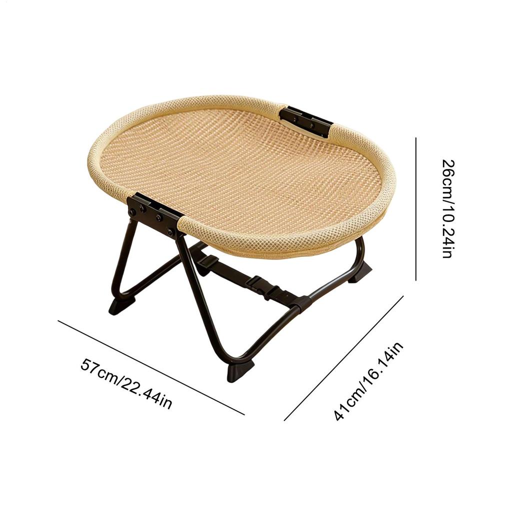 Elevated Cat Bed Foldable Soft Hammock Indoor Camping Cat Cot Beds For Small Medium Kitten Puppy Indoor Outdoor Home Garden