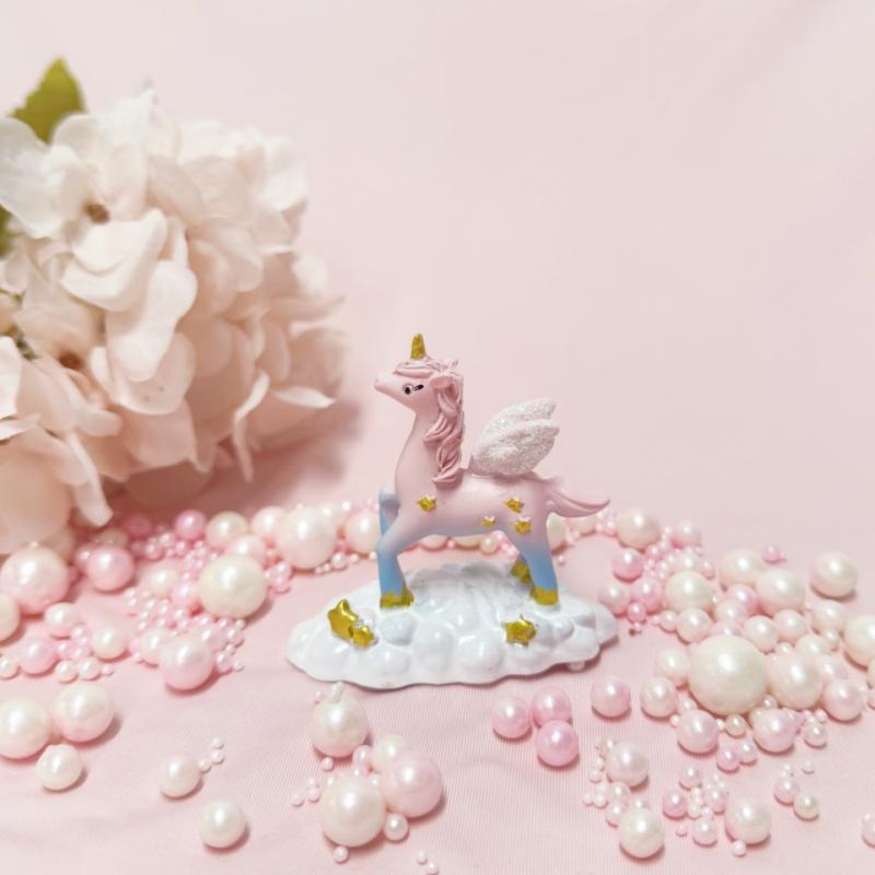 

3 шт. Декор для торта «Единорог», Мультяшный топпер для торта «Единорог», Фигурка из смолы, Топпер для торта «Единорог» для украшения на день рождения маленькой девочки