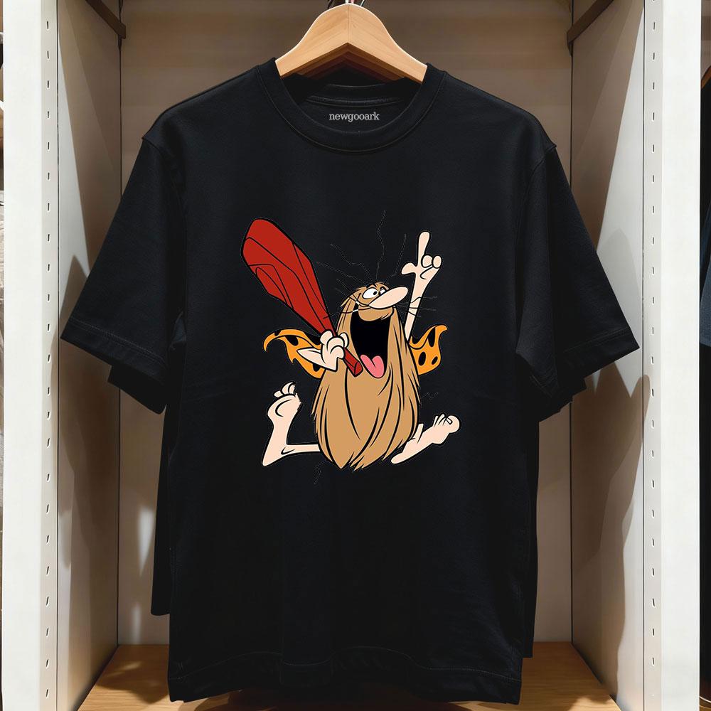 Cartoon Movie Captain CaveUnisex Essential TShirt Women Unisex Casual Cotton Printed T Shirts Creative Streetwear Camisetas Tops