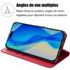 Coque pour iPhone 17 Pro Max - BOOLING - Protection Rabat Flip Case Antichoc Synthécuir - Rouge