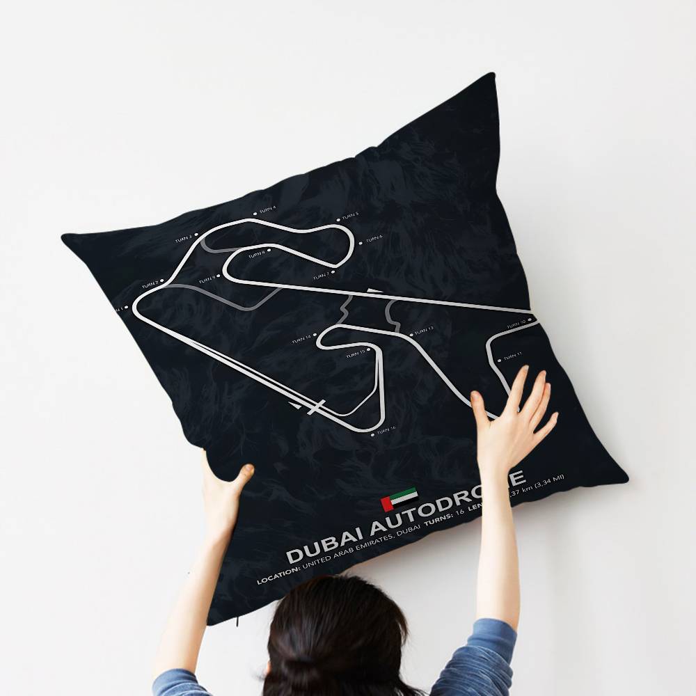 

Imola Monaco Zandvoort Track Circuit Park Pillow Gift Home Office Decoration Pillow Bedroom Sofa Car Cushion CoverPillow Case 30cmx30cm