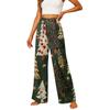 Women's Casual Straight Leg Pants with Elastic Waistband and Pockets for Everyday Wear