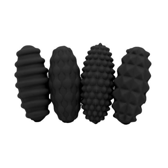 4Pcs Magnetic Decompression Toy Multi-Texture Sensory Stimulation Safe Silicone Material Portable Stress Relief Hand-Eye Coordination Toy