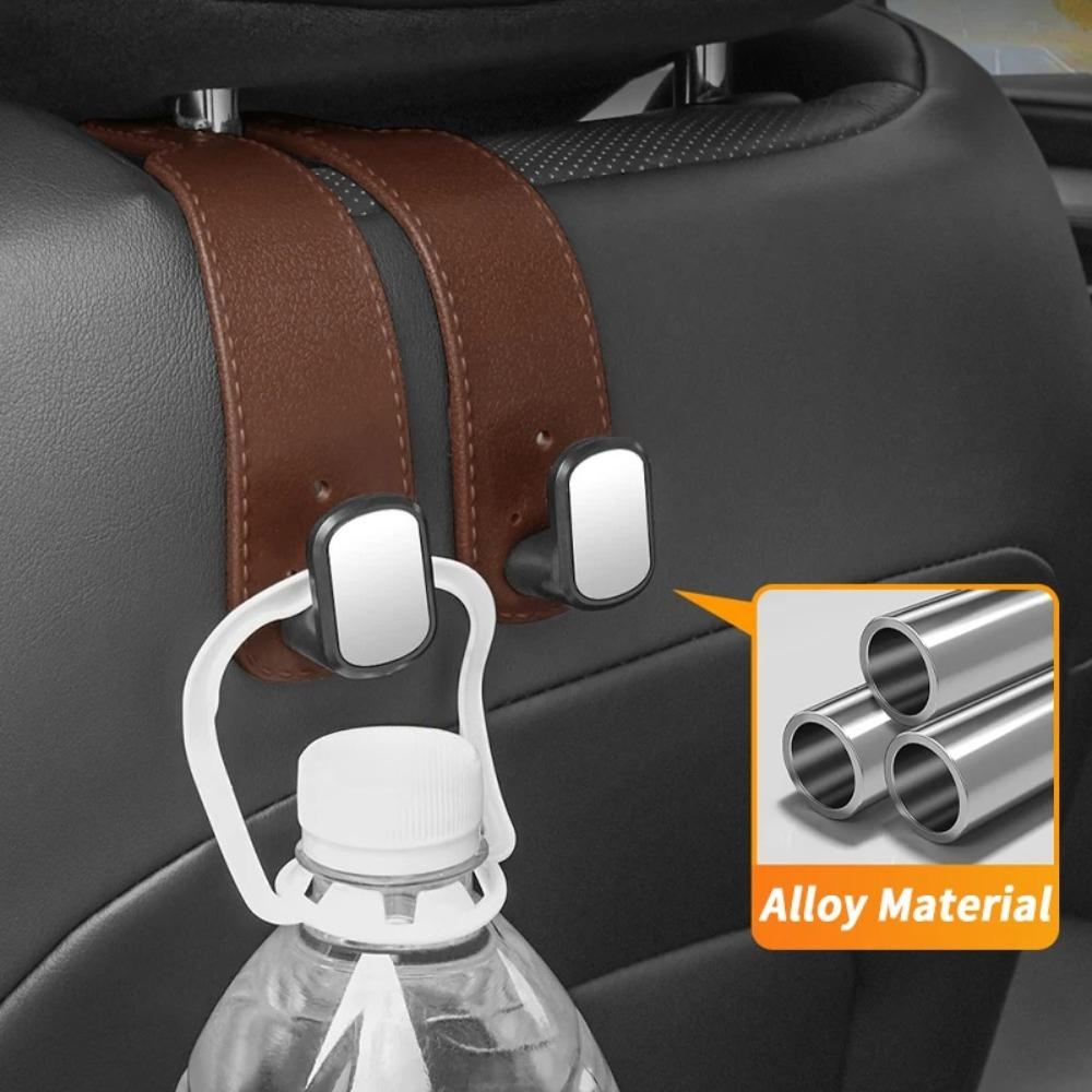 Double Hook Car Seat Back Hanger Organizer Storage Solution Rear Backrest Accessory for Vehicle Interior