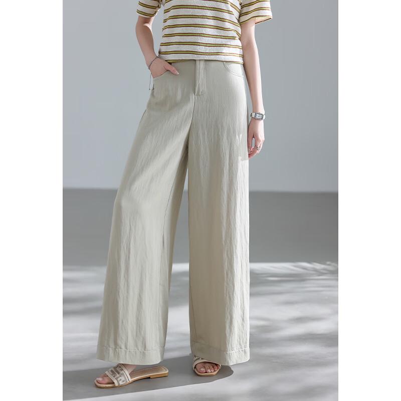 VICTORIAVERA Women s Summer Straight-Leg Pants M абрикосовый