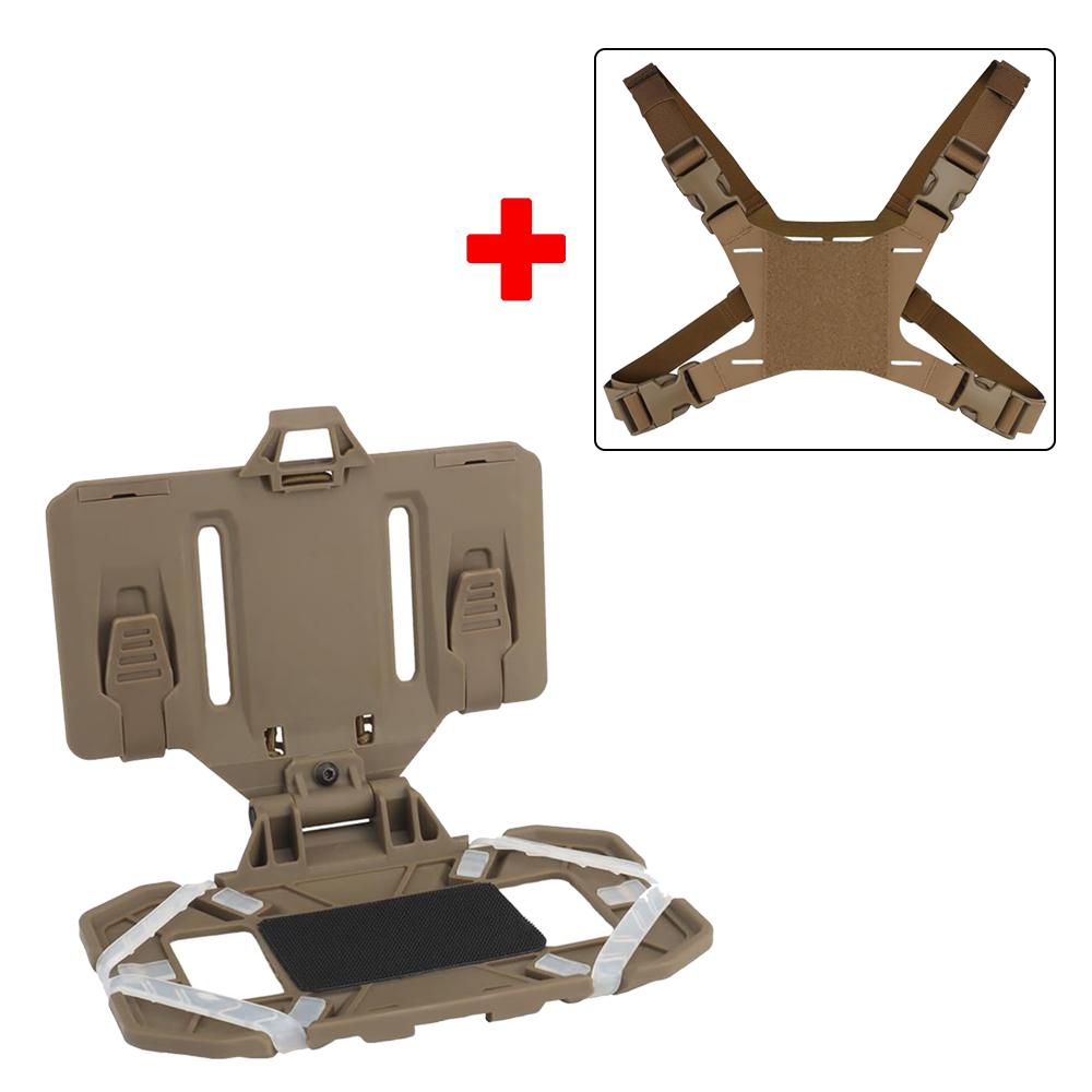 Porta Telefono per Gilet Tattico Pieghevole Piastra per Cellulare Supporto Carrier Molle Supporto Molle Per Schermo 4.7"-6.7"