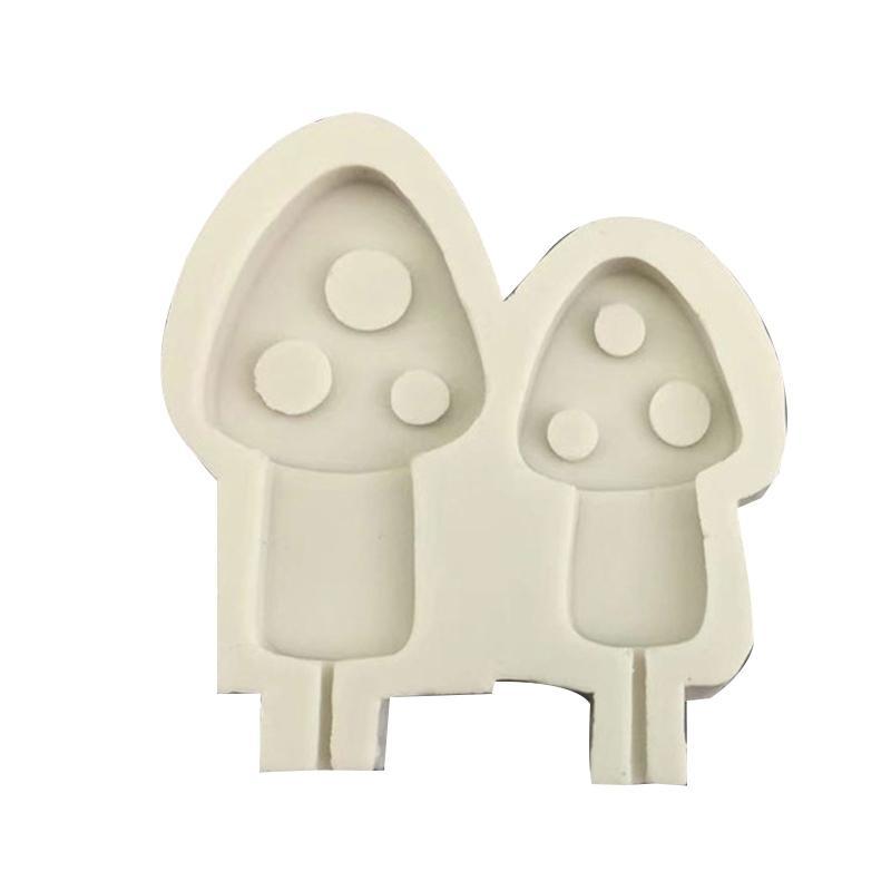 

652F Fondant Moulds Chocolate Molds Mushroom Shaped Silicone Material for Kitchen