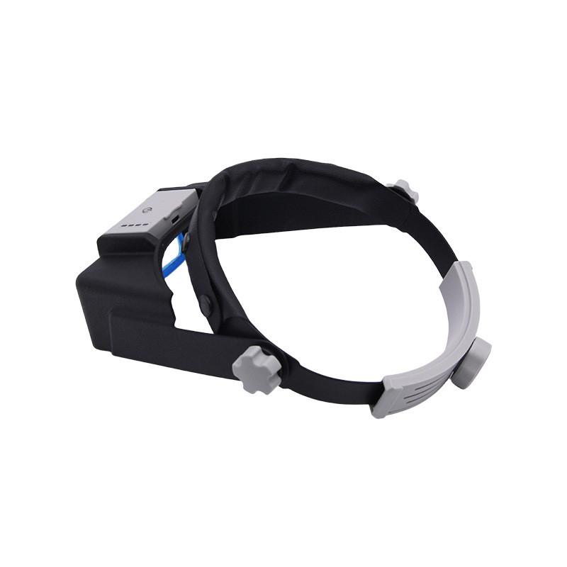 USB Charging Professional Head Wearing Magnifier 1.5x 2x 2.5x 3.5x Eye Loupe 4 Lens Lighted Magnifier For Watch Jeweler Repair