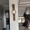 Solid Wood Foldable Wall Clock Silent Vintage Living Room Office Hanging Clock Creative Home Decoration Rustic Wall Art Gift