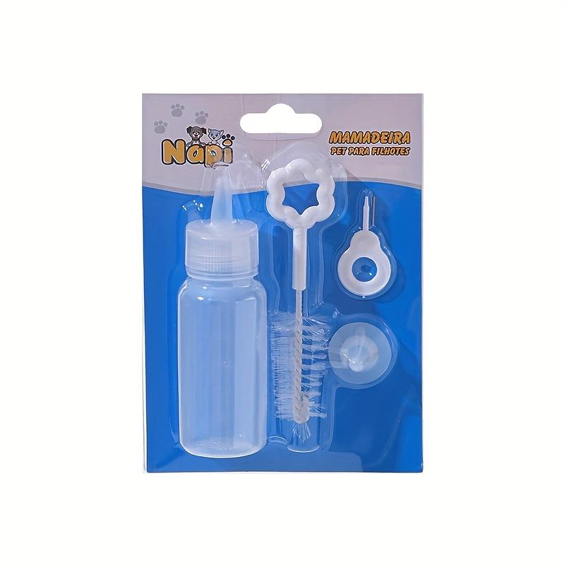 Pet Feeding Bottle Set 4/6 Pcs for Kitten & Puppy with Spare Nipples Tools Ideal for Pet Owners Supplies