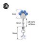 F136 Titanium Alloy Star Pendant Internally Threaded Cat Claw Piercing Stud for Rook, Ear, Eyebrow, Navel, Tooth, M0.9