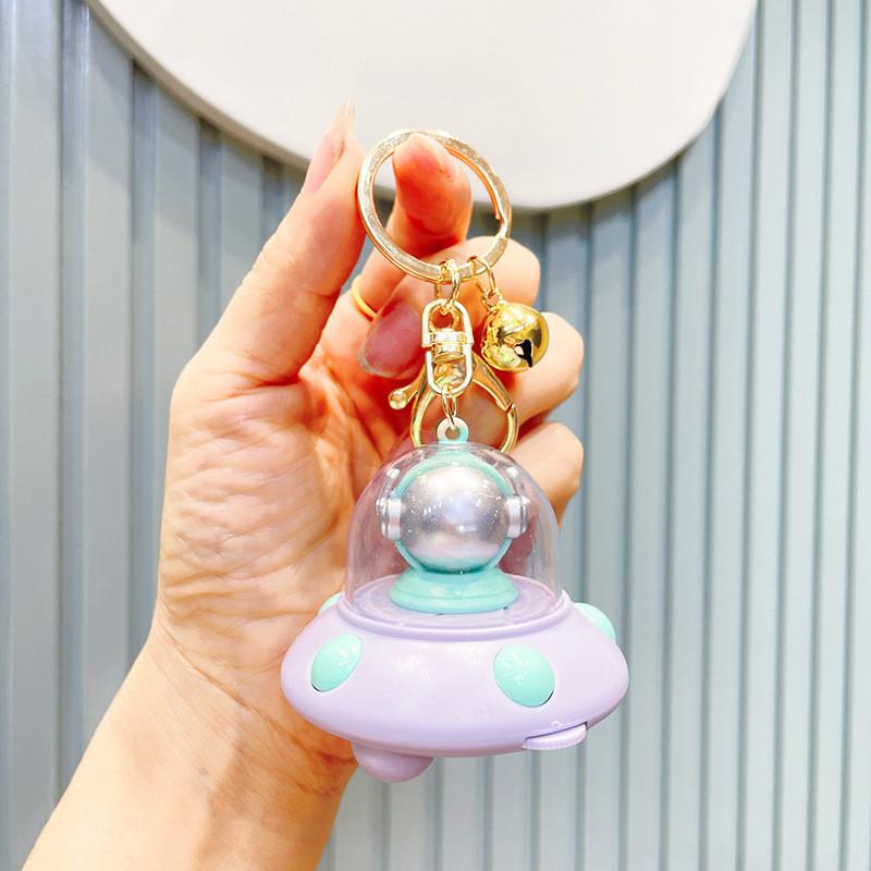 Light Trendy Astronaut Projection Polychrome Plastic Key Ornament Gifts Birthday