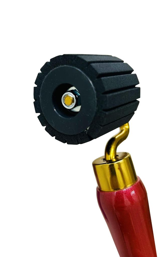 Firmly Presses Masking Tape and Other Items! RakuHARU Masking Presser Roller, Red, with Replacement Sponge