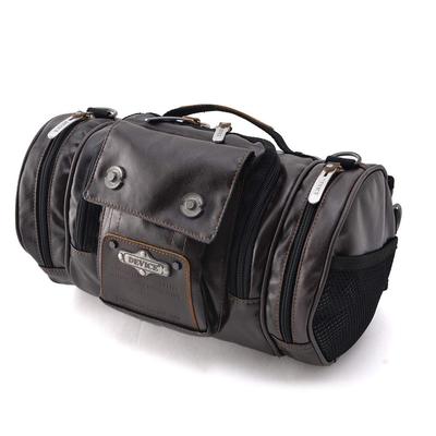 4way Hüfttasche, großes Fassungsvermögen, Kunstleder, Outdoor-Hüfttasche, Rucksack, Drum Boston, Braun [Gerät]