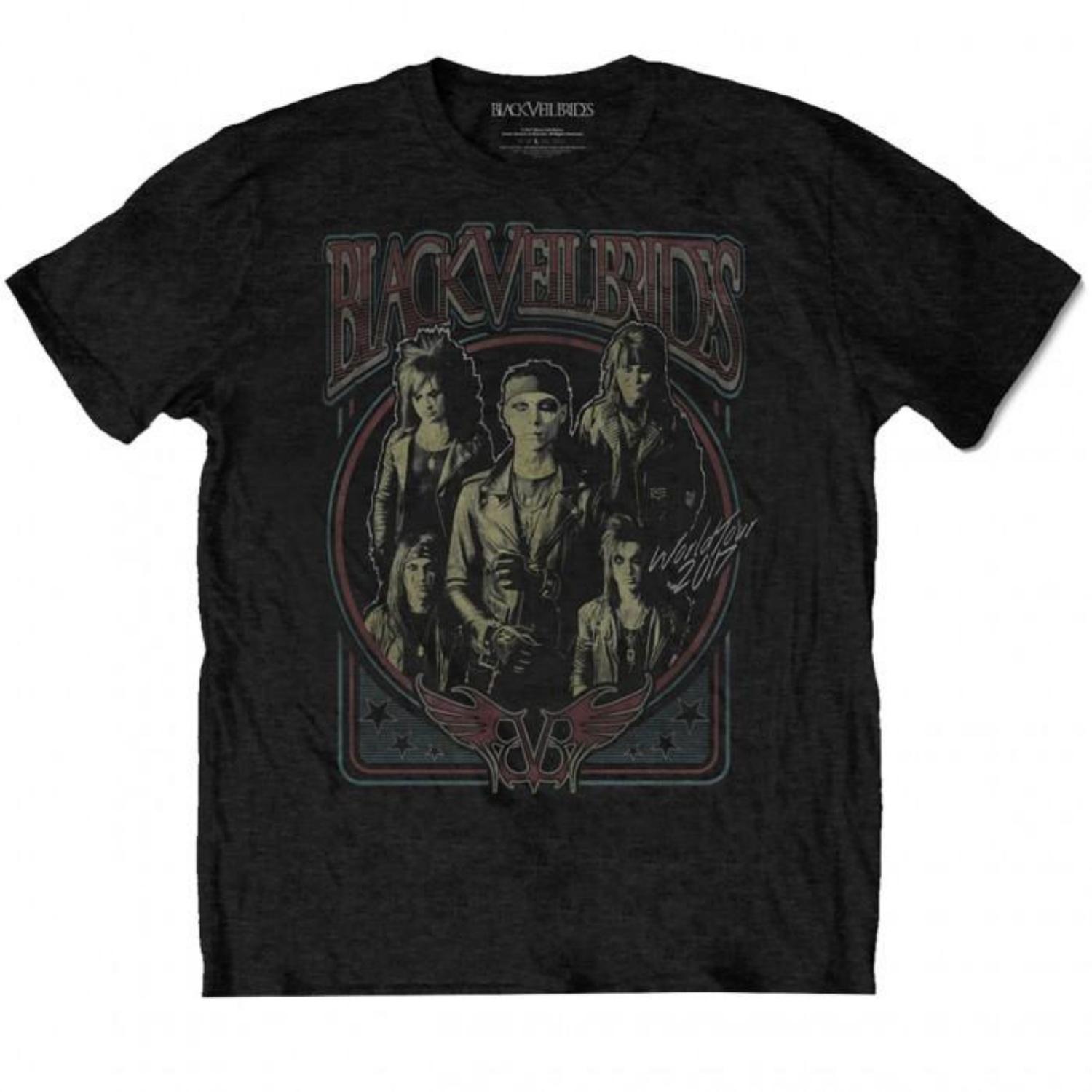 

Black Veil Brides Unisex Adult Vintage Cotton T-Shirt S чёрный