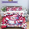 3pcs Candyland Snowman Duvet Cover Set - Includes 1 Duvet Cover and 2 Pillowcases, No Quilt Core, All-Season Home Decor Yy251111045