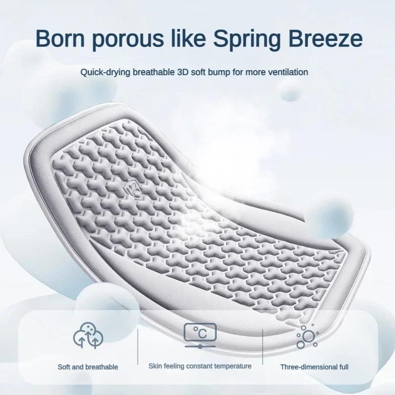 Atmungsaktiver 3D-Autositzbezug, schweißfestes Sommer-Autositzkissen, konvexes Design zur Wärmeableitung, universelle Auto-Sitzmatte