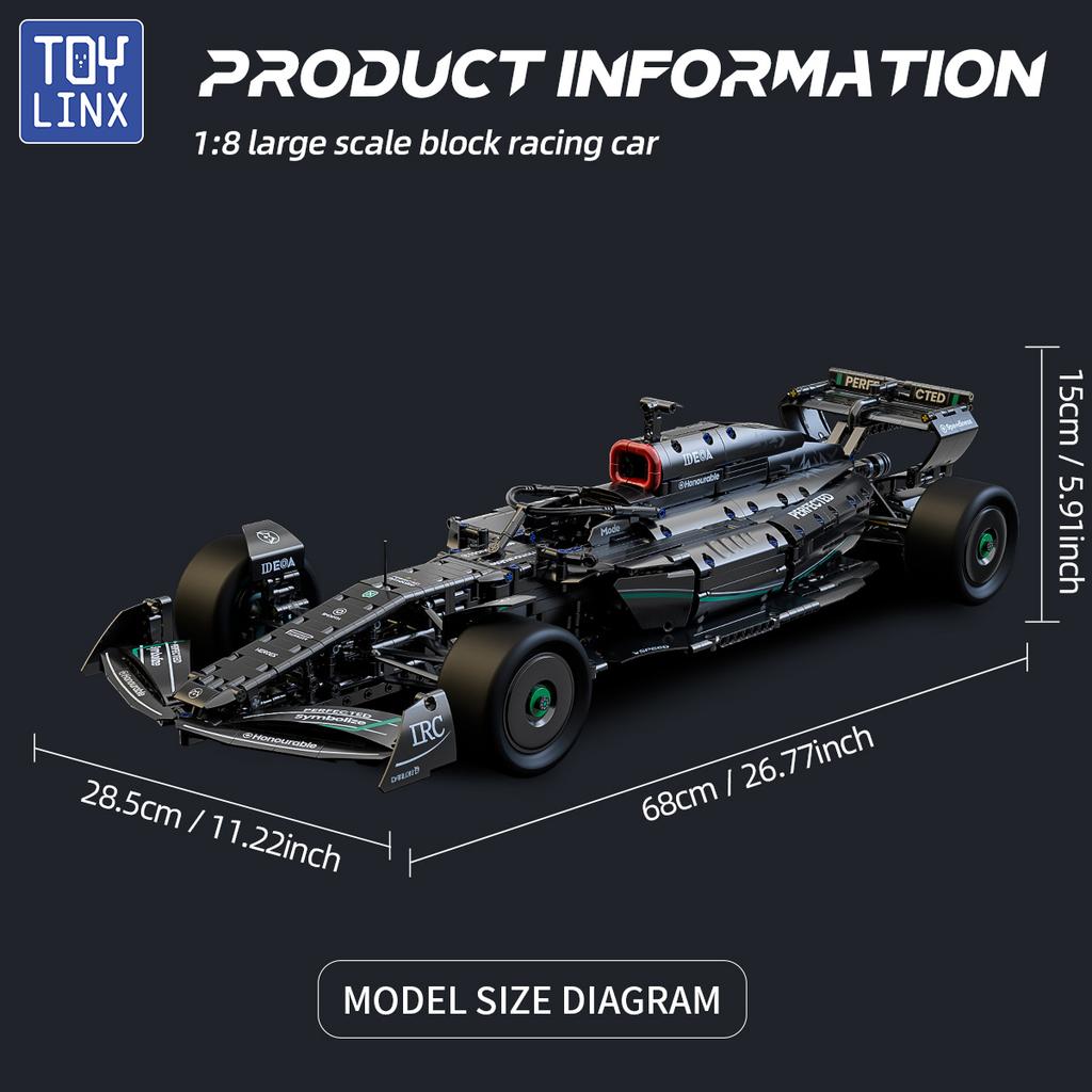 Technical Racing Classic Performance 1724PCS Building Blocks Supercar Models Kit DIY Toys for Childrens Holiday Gift