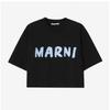 Marni Thje0333p0 UScS11 L2n99 Logo Women S Short Sleeve Tee